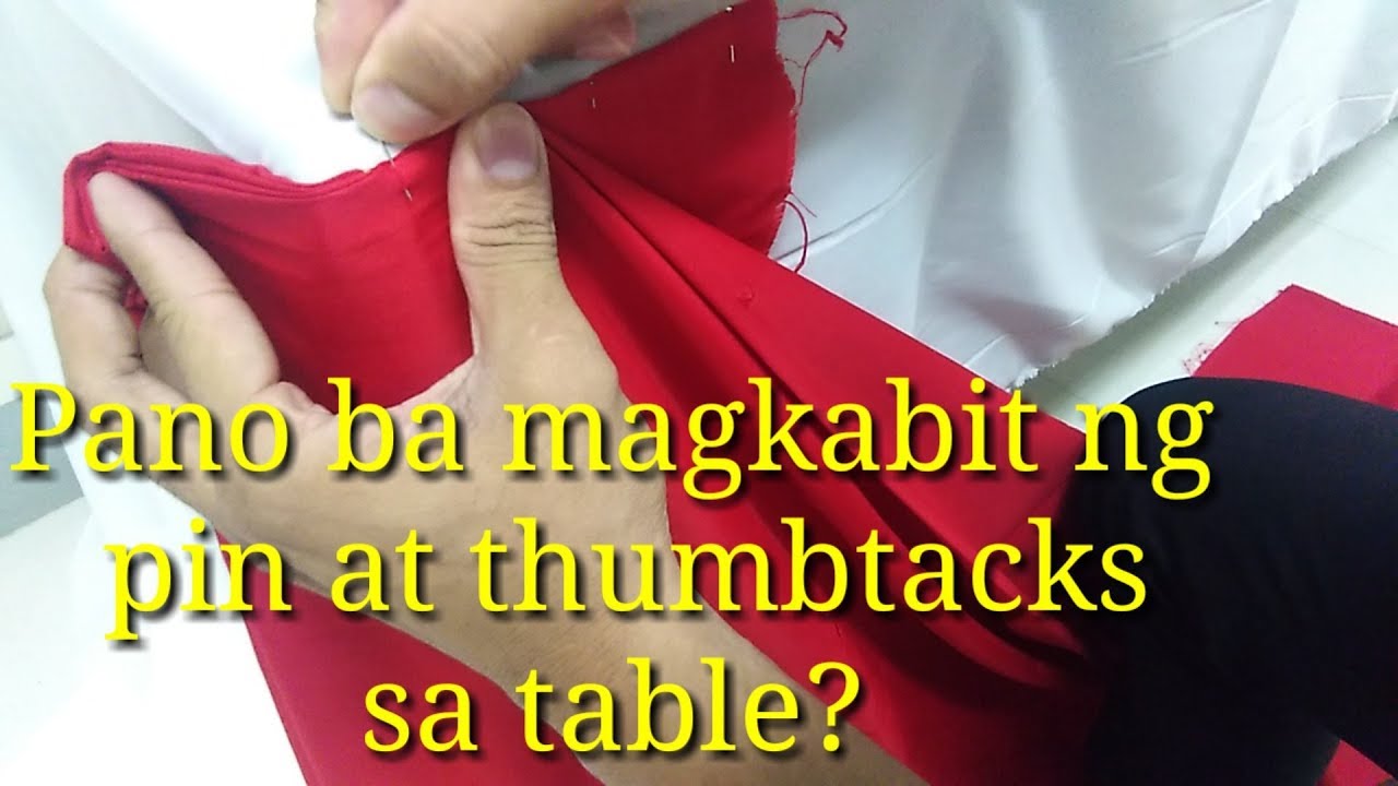 Paano magkabit ng pin at thumbtacks sa inyong table. #tutorial table skirting