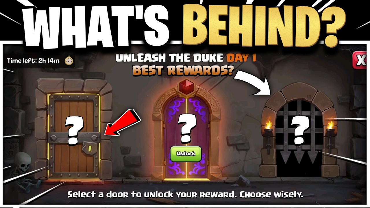 WHICH REWARD DOOR YOU SHOULD PICK? Unleash The Duke Event! Day 1 Clash of Clans Predictions