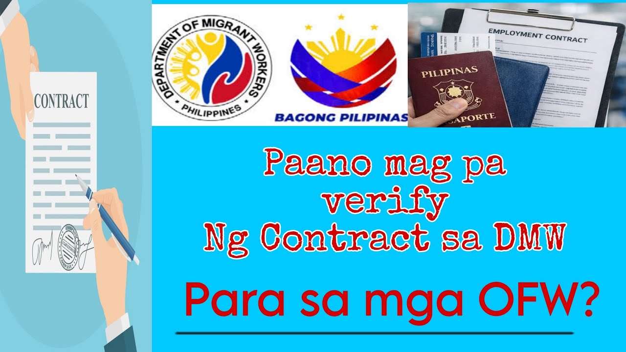paano mag verify ng contract DMW #owwa #polo #ofw