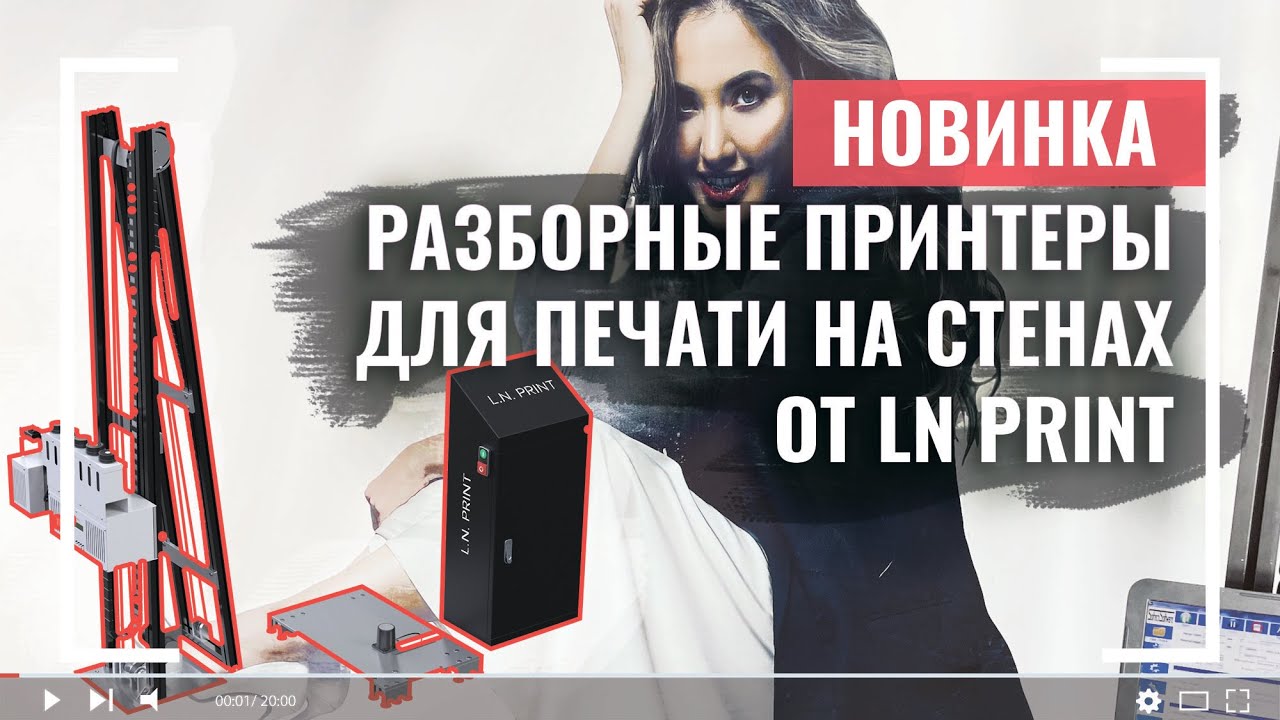 Новинка. Разборные принтеры для печати на стенах от LN PRINT 2021 года / Wall printer LN PRINT