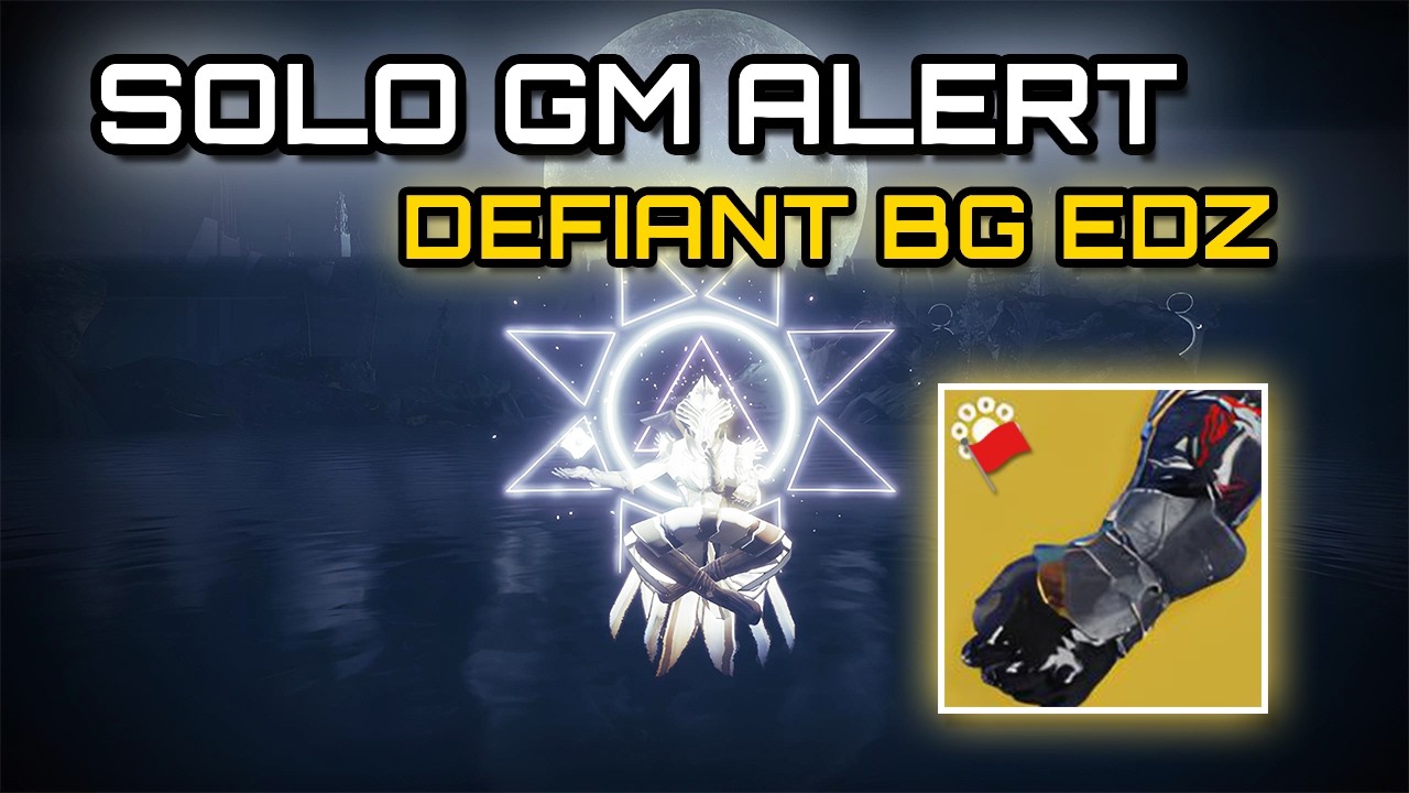 Solo Grandmaster Alert Defiant BG EDZ | Warlock Gateway Artist Gameplay - Destiny 2
