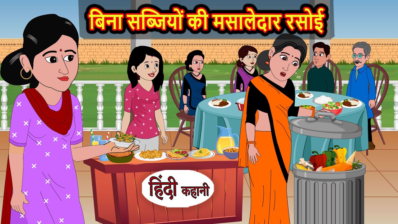 बिना सब्जियों की मसालेदार रसोई | Bedtime Stories | Moral Story | Stories in Hindi | Kahani