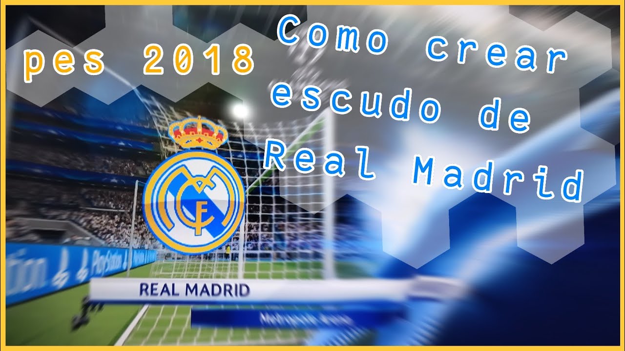 cómo crear escudo de Real Madrid pes 2018 #pes2018 #argentina #xbox360 #realmadrid