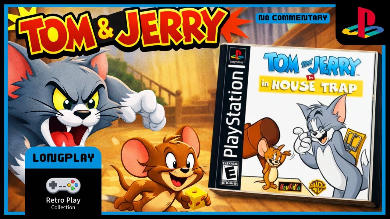 Tom and Jerry in the House Trap [PS1] - LONGPLAY in 2025!