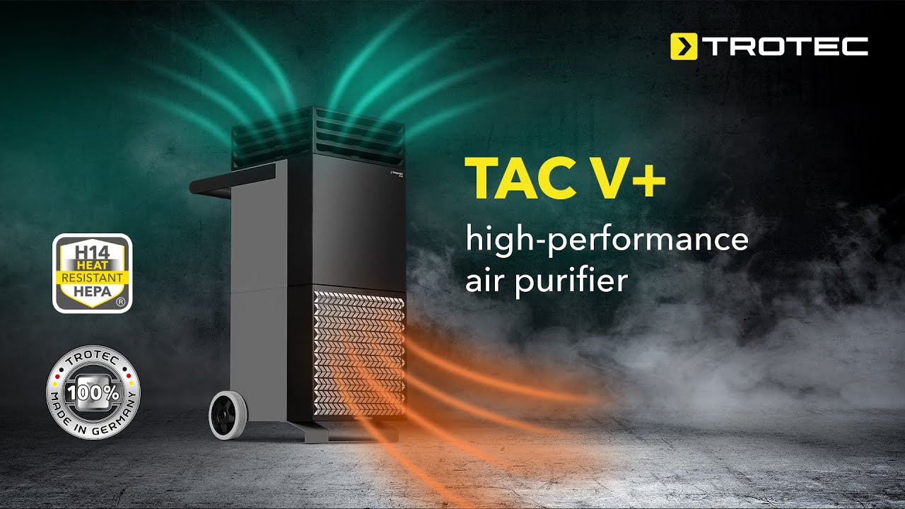 High performance air cleaner TAC V+. Effective protection against aerosols and viruses in the air.