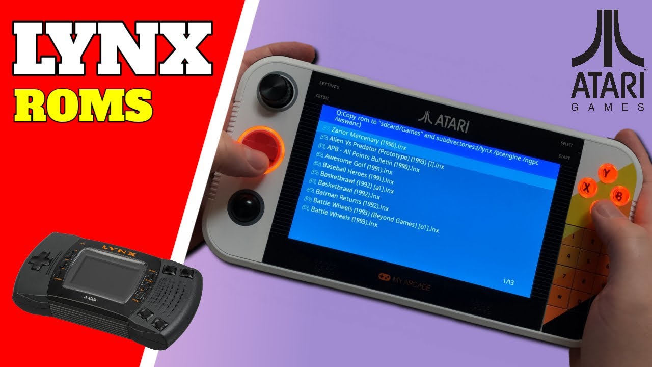Atari Gamestation Go — Давайте поиграем в Atari Lynx — Side Loaded ROM