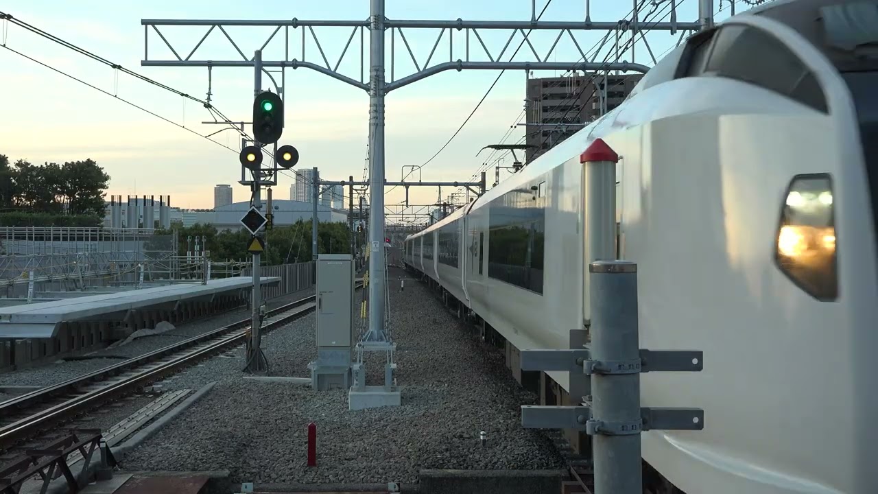【4K定点撮影】特急成田エクスプレス（横須賀線・武蔵小杉駅）