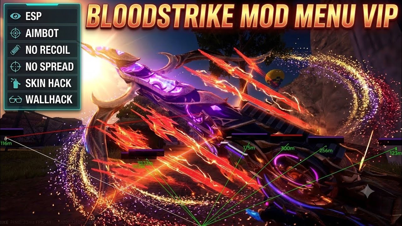 BLOODSTRIKE MOD MENU VIP❗AIMBOT❗ESP❗SKIN UNLOCK❗NO RECOIL