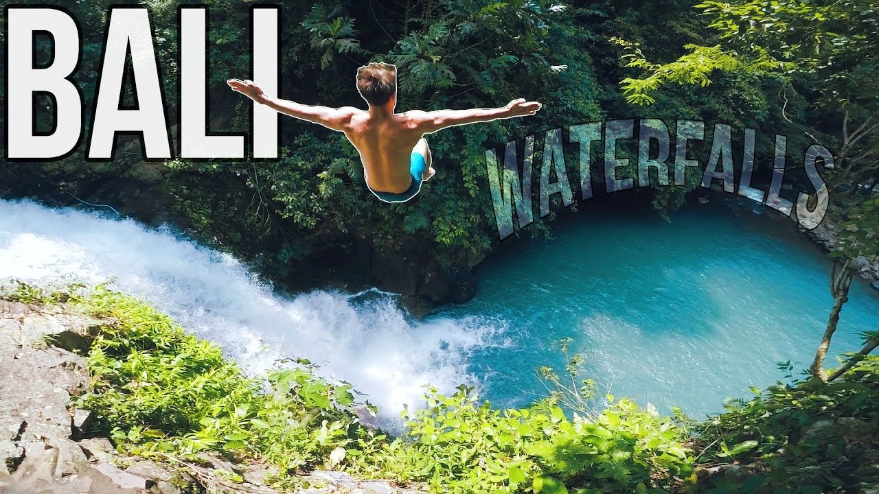 Cliff Jumping | Hidden waterfalls of Bali | Natural Waterslide