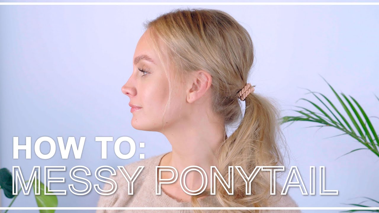 Messy ponytail / lav hestehale I H&aring;rtips fra Define