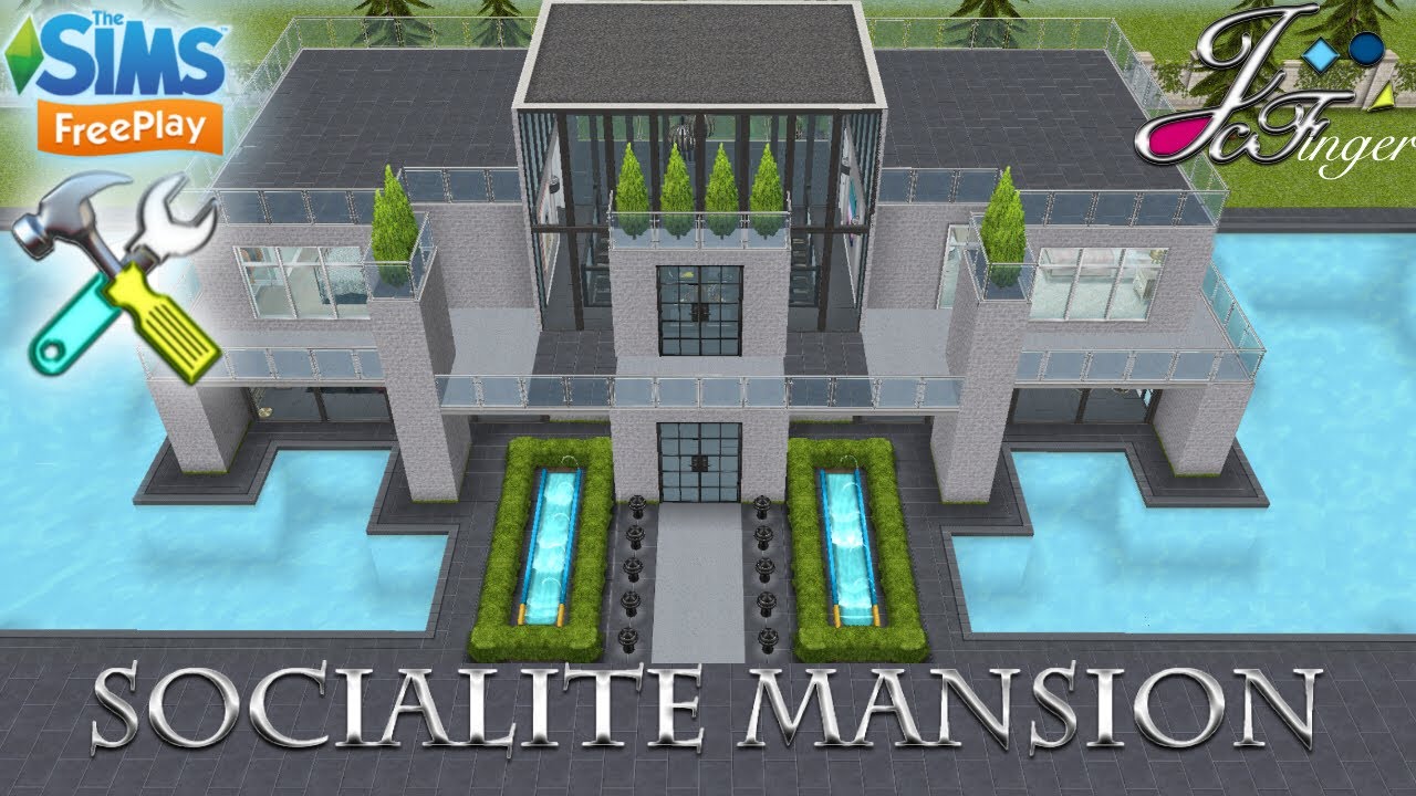 The Sims FreePlay 🛠| LIVE BUILD ⚠️ | 🍷🏛 SOCIALITE MANSION. Designed by Joy