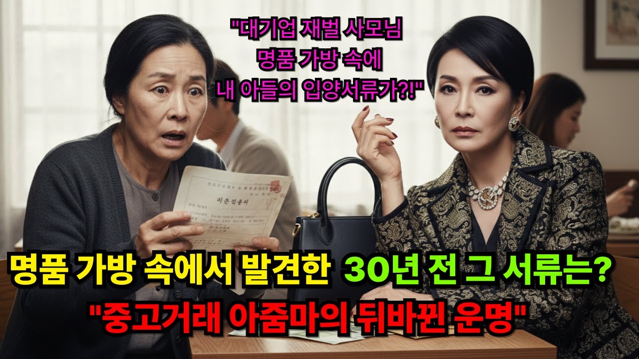 30년 만에 찾은 내 아들... 중고거래 가방 속 충격적 비밀 | 오디오북 | 반전사연 | 인생이야기 | 사연듣기 | 시니어드라마 | 입양 | 진실 | 눈물 | 재회