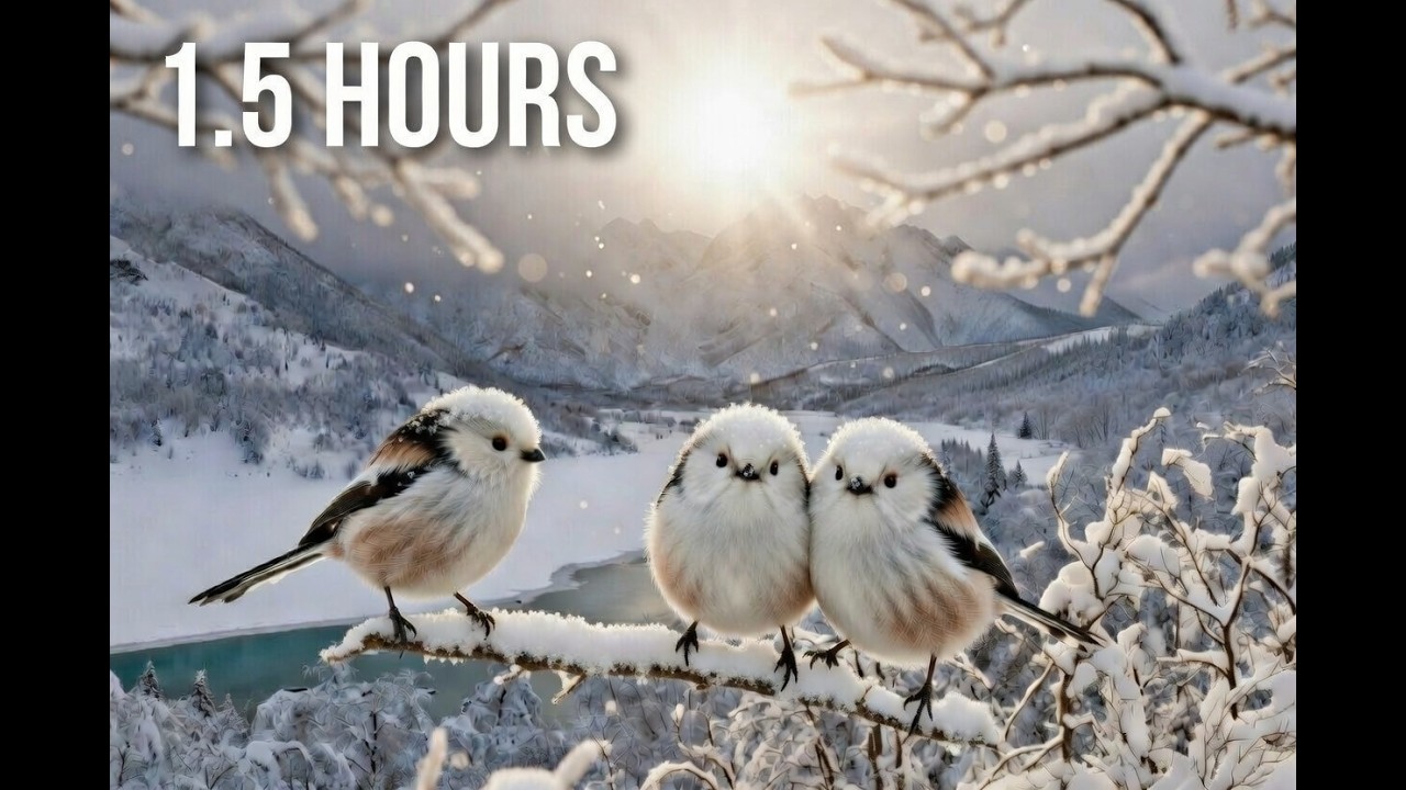 Deep Focus 90 Mins Snowy Night Ambience 靜雪森林深度陪伴