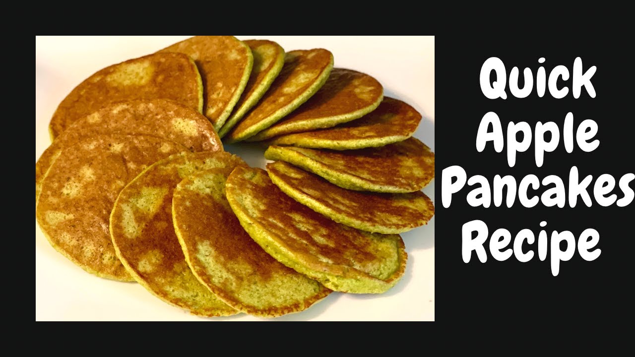 Instant Apple Pancakes recipe | blw | baby lead weaning your | finger food for baby #babyfood