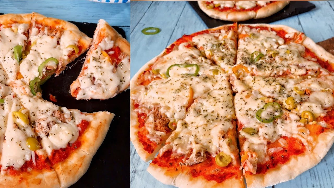 Pizza recette très facile🍕 بيتزا ساهلة و بنييينة