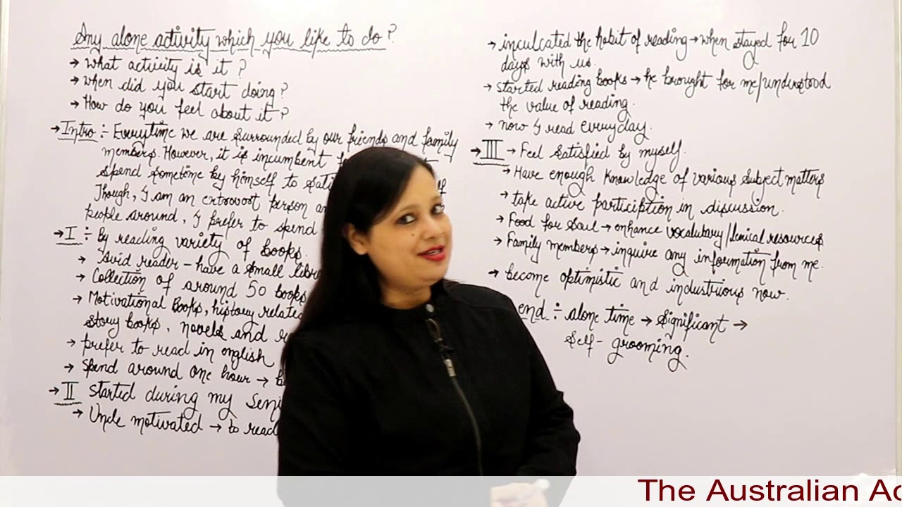 Talk About An Activity You Like To Do Alone