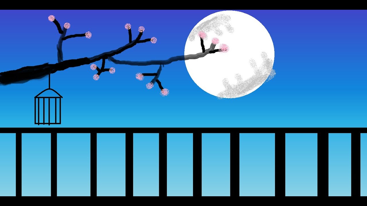How to draw in ms paint | paint in computer| MoonLight Drawing