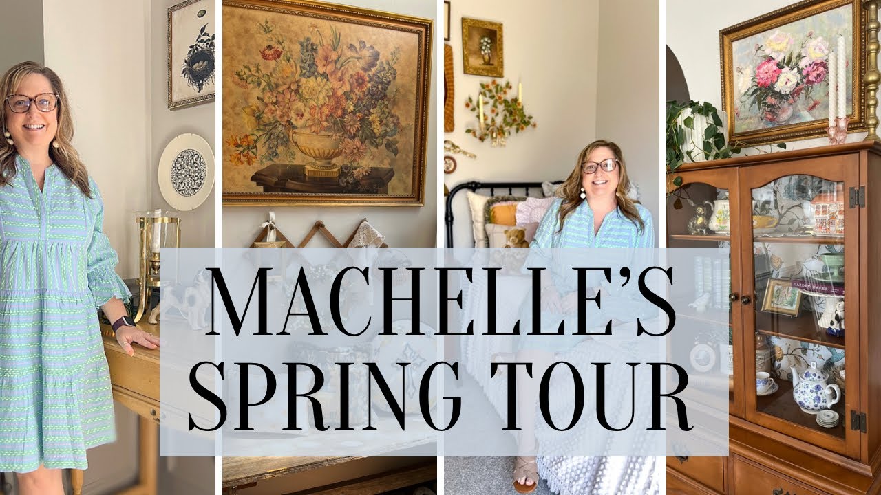 Spring Home Tour + Grand Millennial Style/Vintage Spring Tour