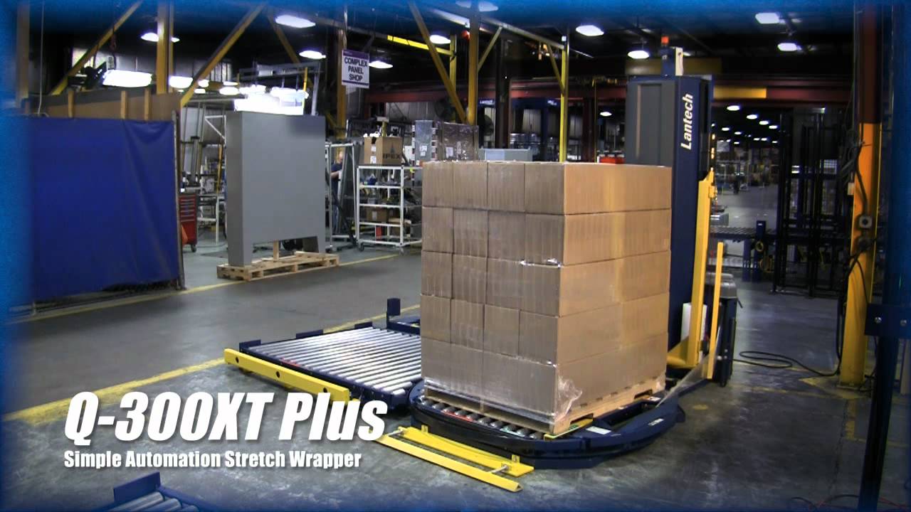 Lantech Q-300XT Plus Semi-Automatic Stretch Wrapper