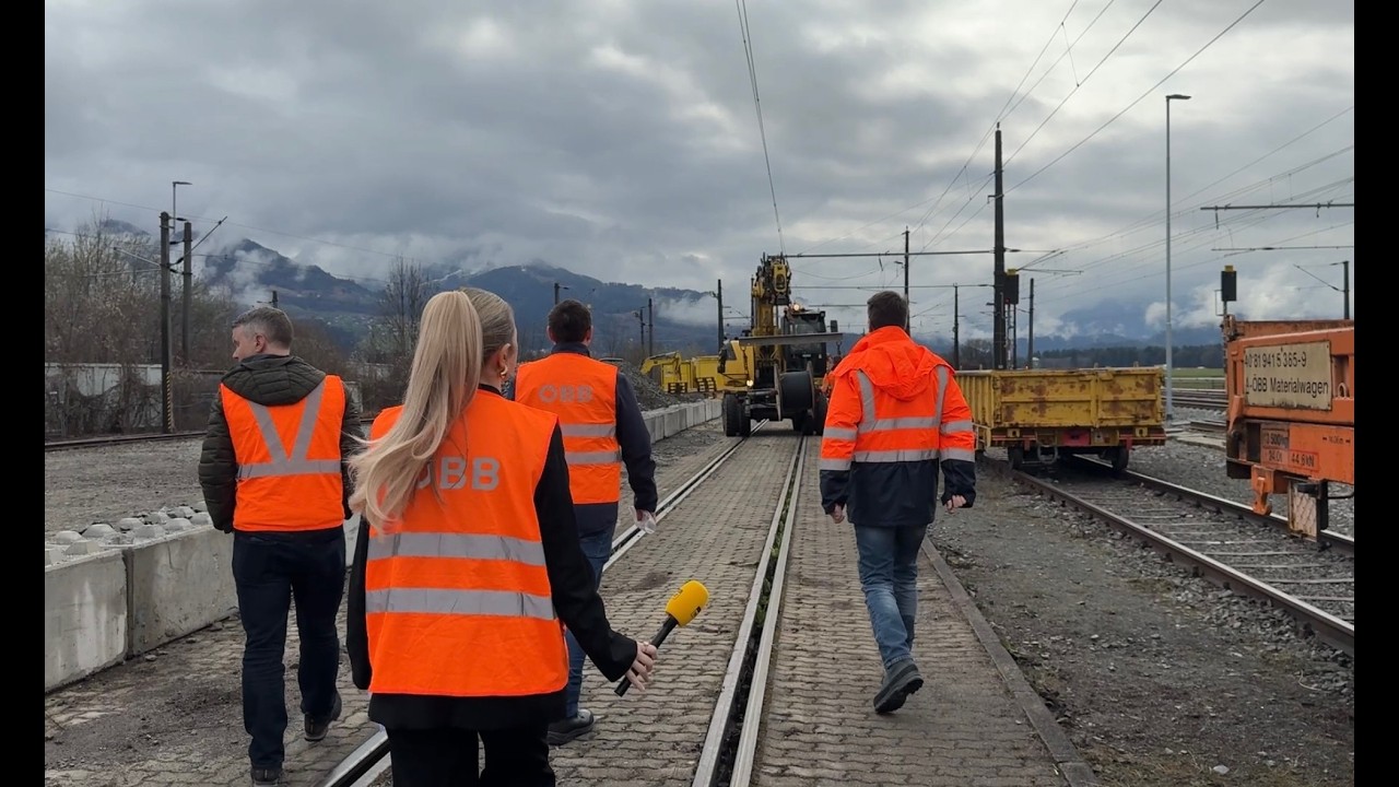 Exklusiver Rundgang durch die Mega-Bahnbaustelle Rankweil-Götzis