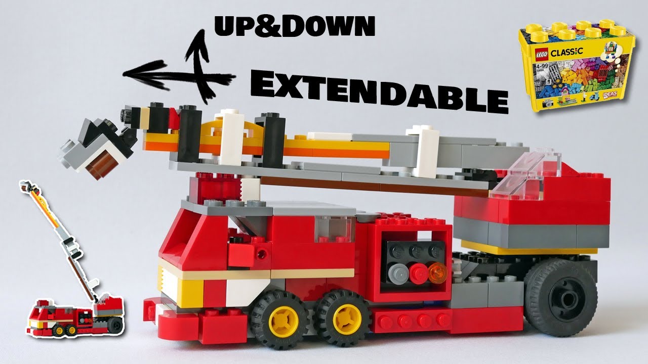 How to Build a Ladder fire truck with LEGO Classic 10698 – Fun and Easy! (Alternate) | はしご車