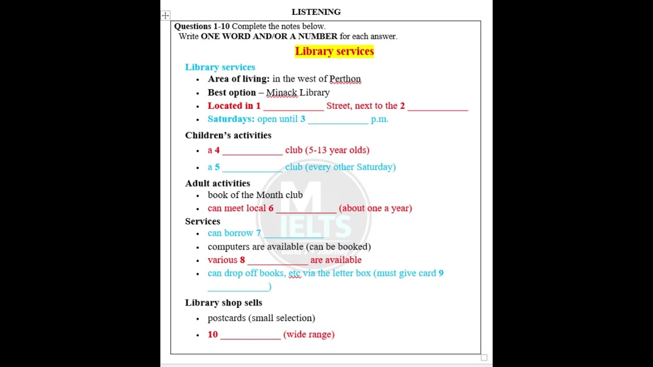 IELTS Listening Practice Test #shorts #youtubeshorts