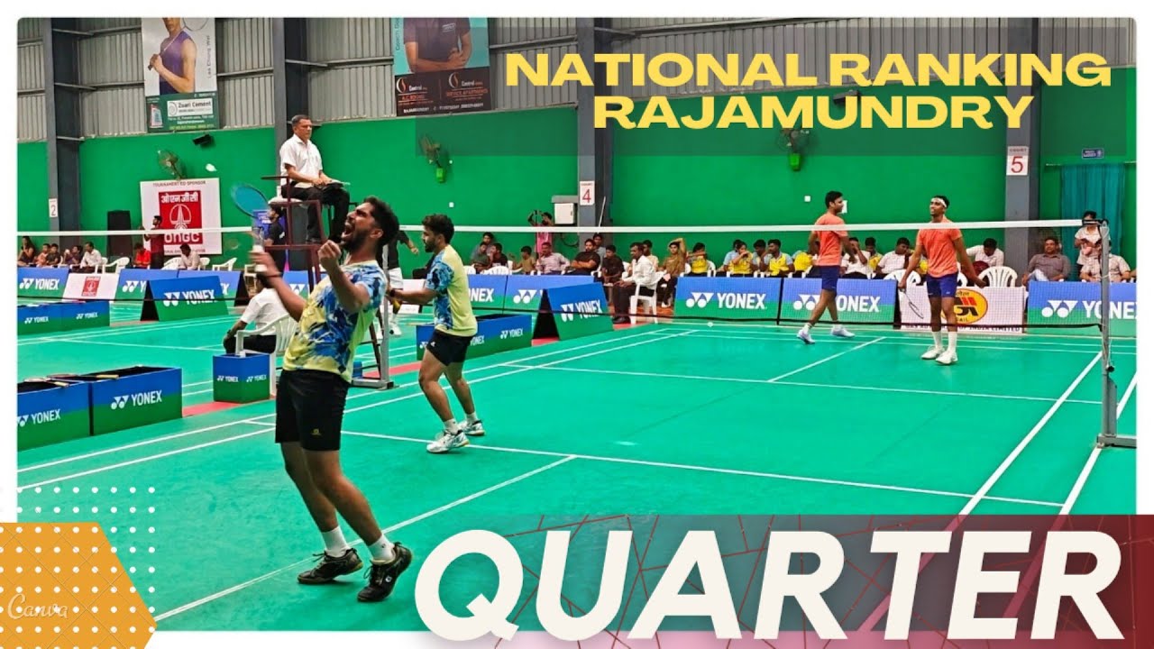 SANKARPRASAD/AKSHAN SHETTY VS VIPLAV/VIRAJ KUVALE: YONEX SUNRISE ALL INDIA RANKING RAJAMUNDRY 2025 