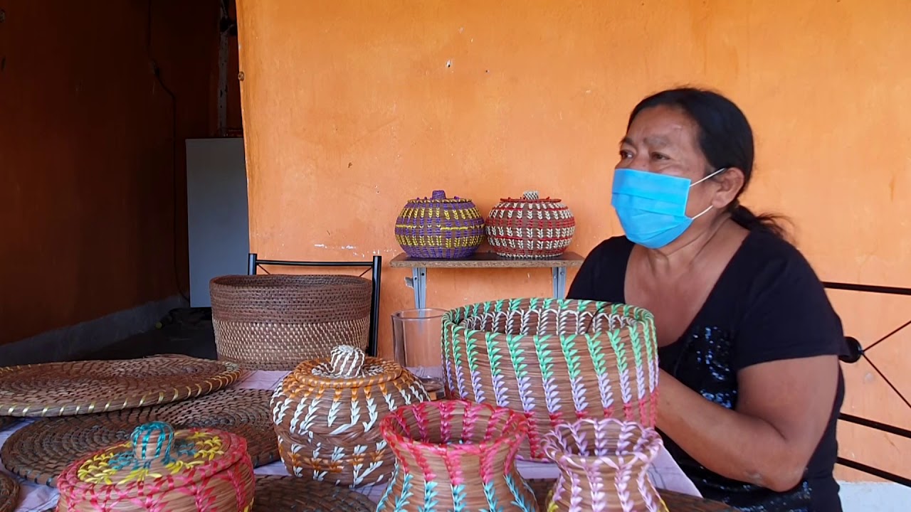 Manualidades en acícula de pino, una oportunidad de desarrollo para mujeres artesanas.