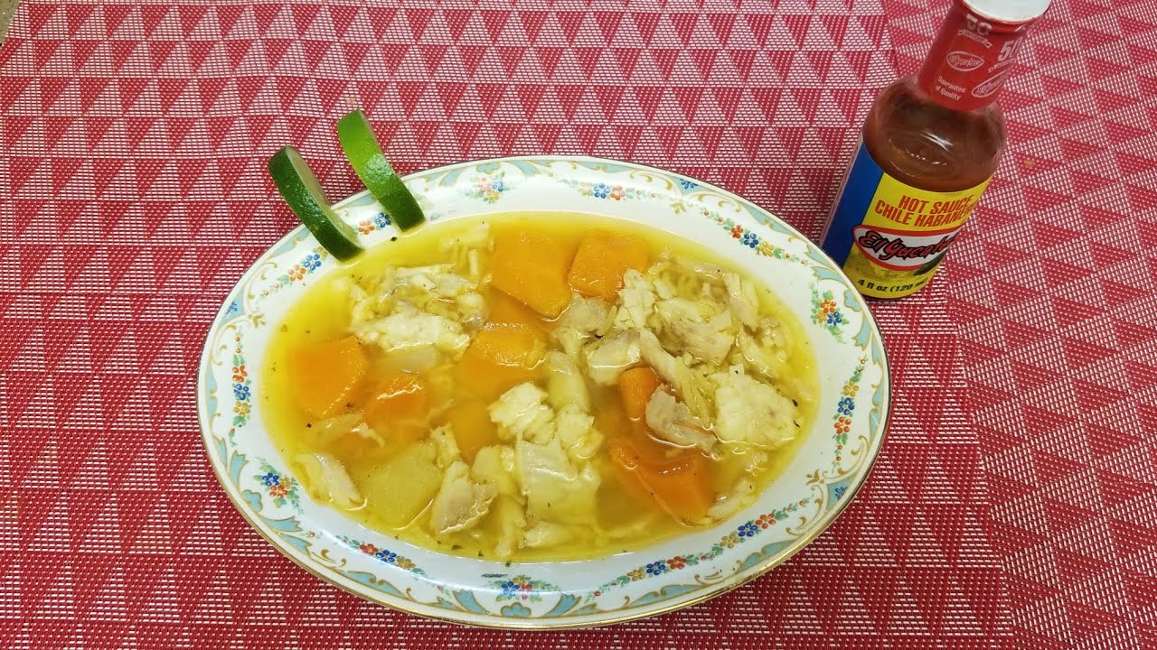 Delicioso consome de pescado cubano a mi manera.