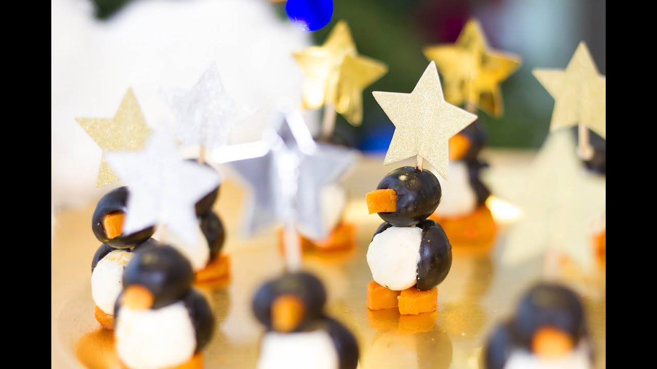 Facile à réaliser : des Pingouins pour l'apéritif de Noël