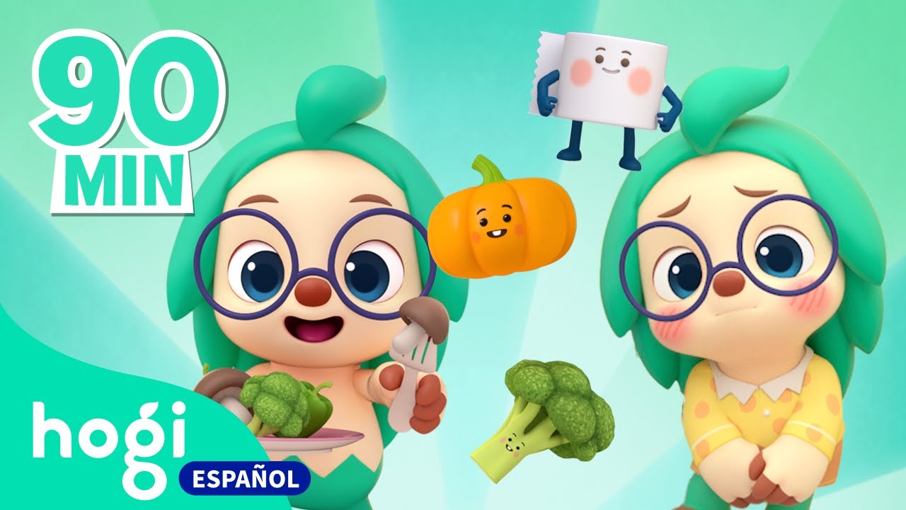 💚Canciones Infantiles de Hogi💚 | No Quiero Verduras, La Canción de la Taza | Hogi en español
