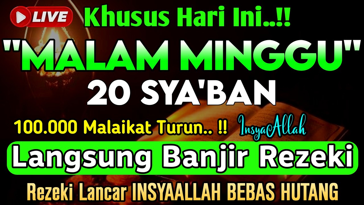 Putar Ayat ini Di Bulan Sya'ban - Segala Hajad Dikabulkan, Rezeki Mengalir Deras, Aamiin