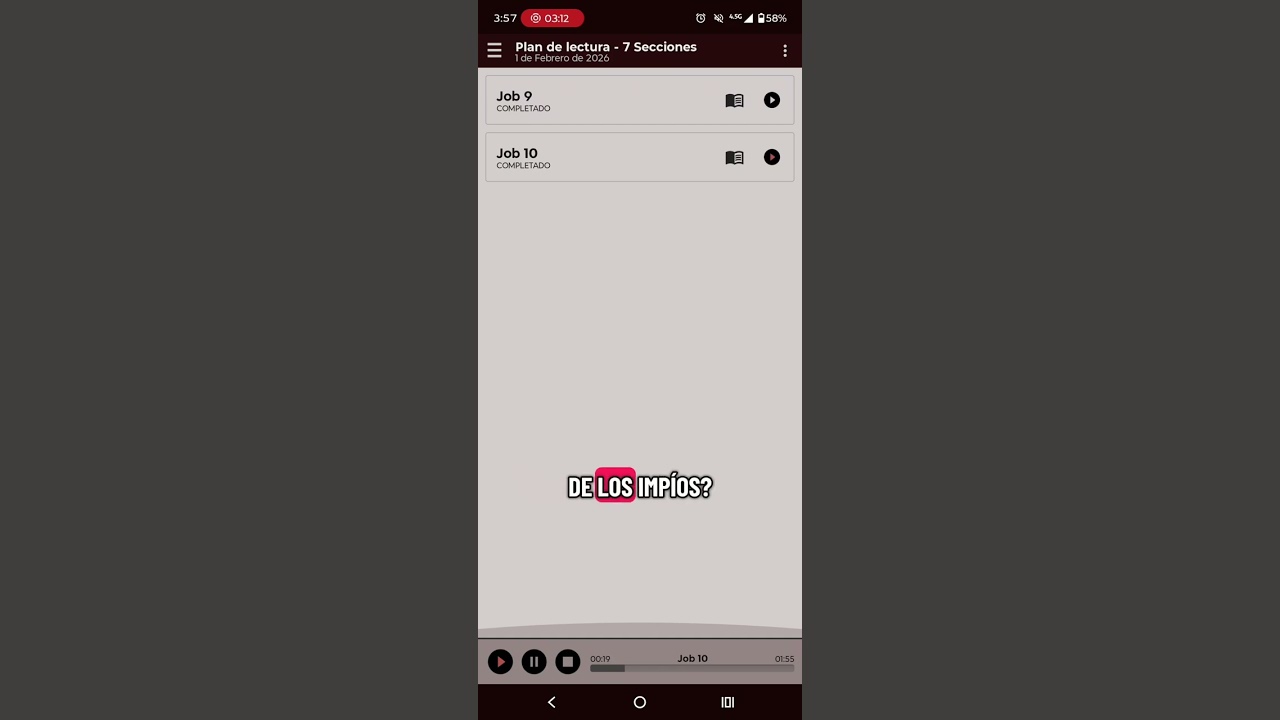 Plan de Lectura - 7 Secciones RV 1960 La Biblia en un Año 29 de enero de 2026