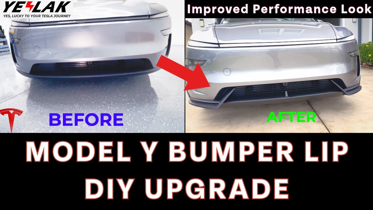 Модернизация переднего бампера Tesla Model Y своими руками | Модификация внешнего вида