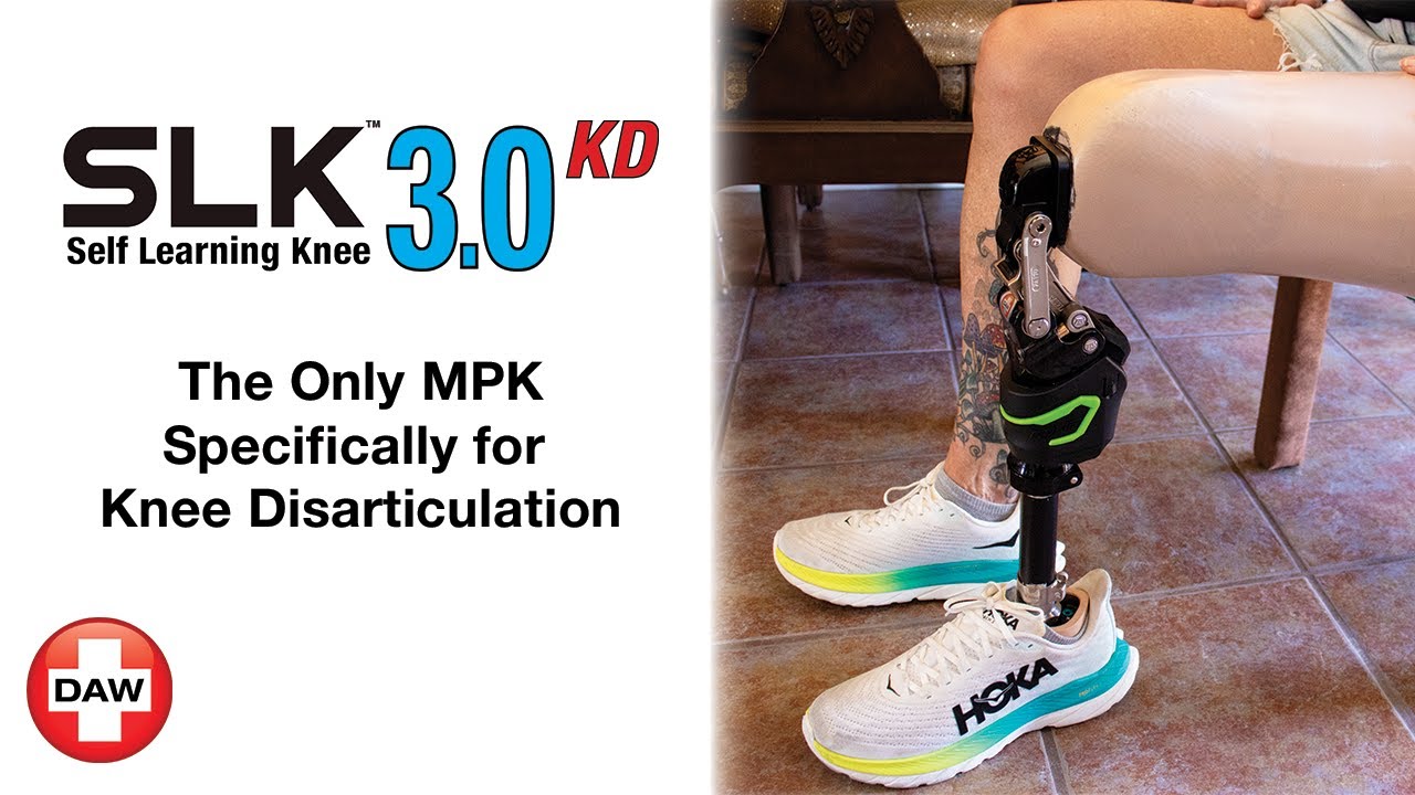 All New DAW Knee Disarticulation Microprocessor Knee - The SLK 3.0 KD - Self-Learning Knee