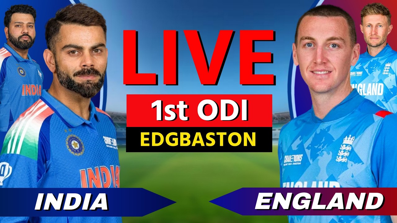 🔴 Live: India vs England, 1st ODI Live Commentary | Cricket Live Match Today Scores, IND vs ENG Live