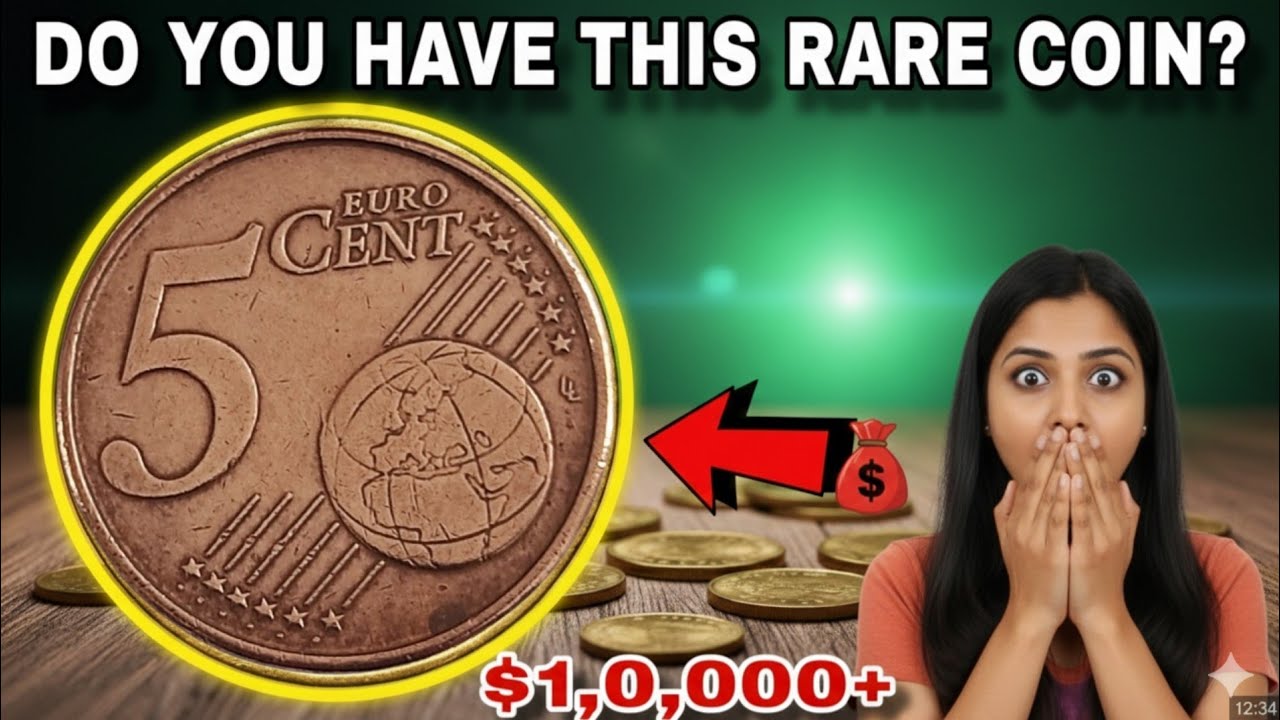 Rare 5 Euro Cent Coins Worth Big Money price values (€5,000 / €20,000)