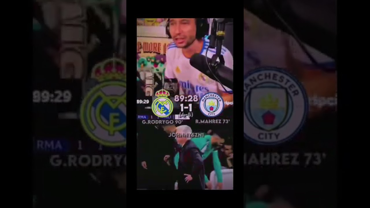 Fans reaction to Real Madrid win over Man City #shorts
