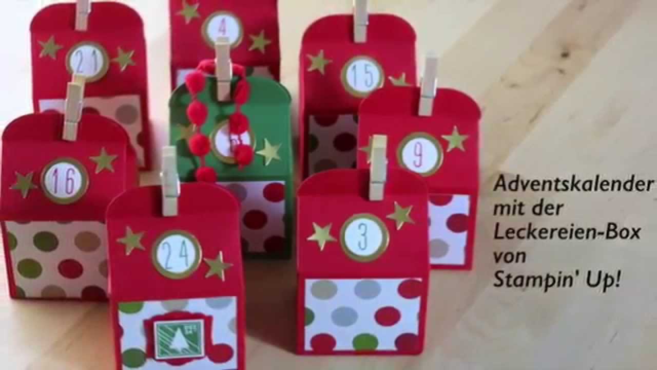 Adventskalender selbst gebastelt** Geschenkverpackung**Leckereien Box von Stampin' Up!