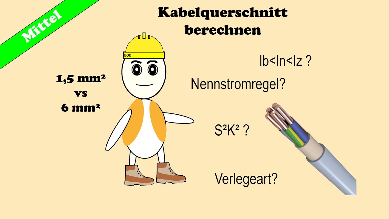 Kabelquerschnitt berechnen