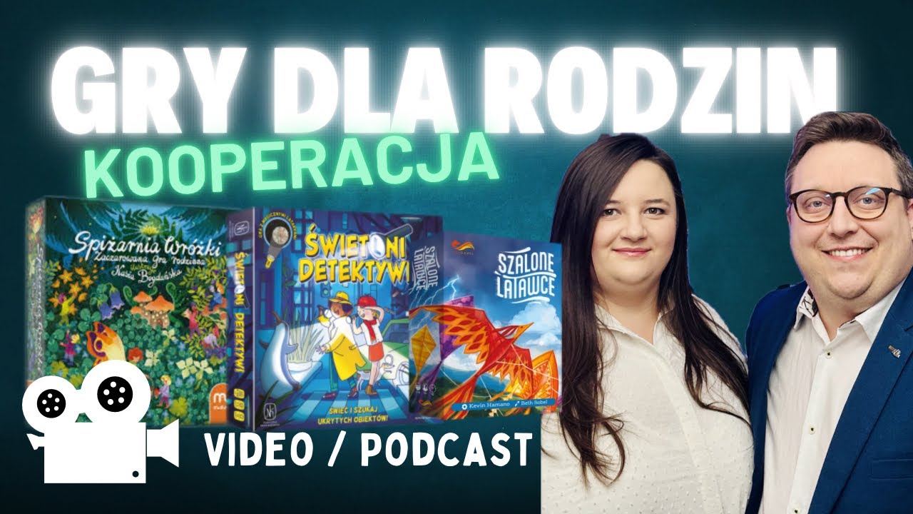 Gry kooperacyjne dla rodzin - Spiżarnia Wróżki, Świetlni Detektywi, Szalone Latawce