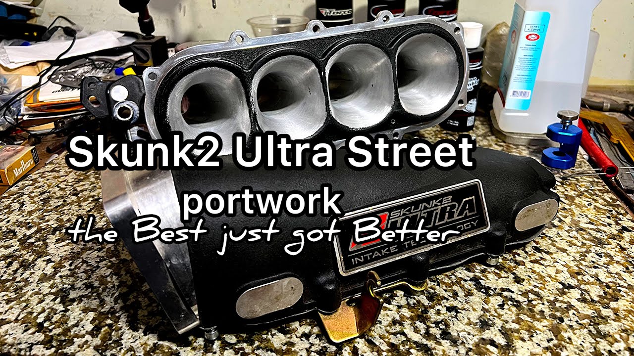 Skunk2 Ultra Street Intake Manifold clean up and porting