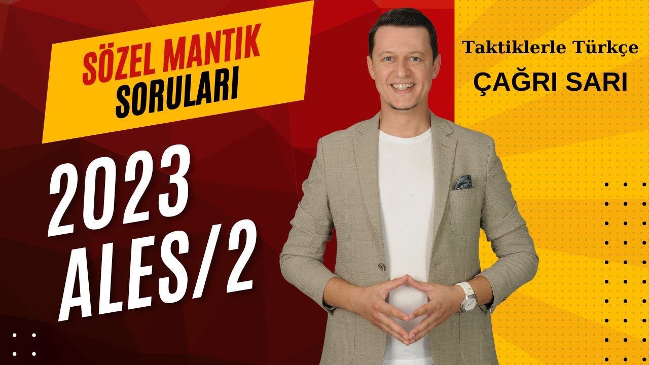 2023 ALES 2 Sözel Mantık Soruları💯