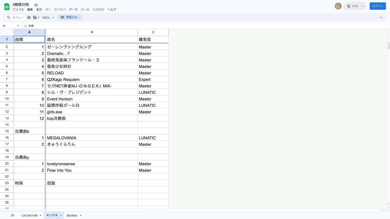 【2026年度SEGA3機種対決前期】曲決め