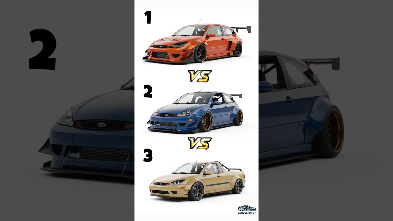 Focus Fanatics: 9 INSANE Ford Focus MK1 AI Transformations!
