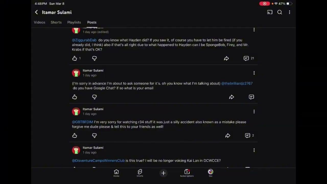 Exposing @ItamarSulami-g2d  (me) but it’s in reverse 