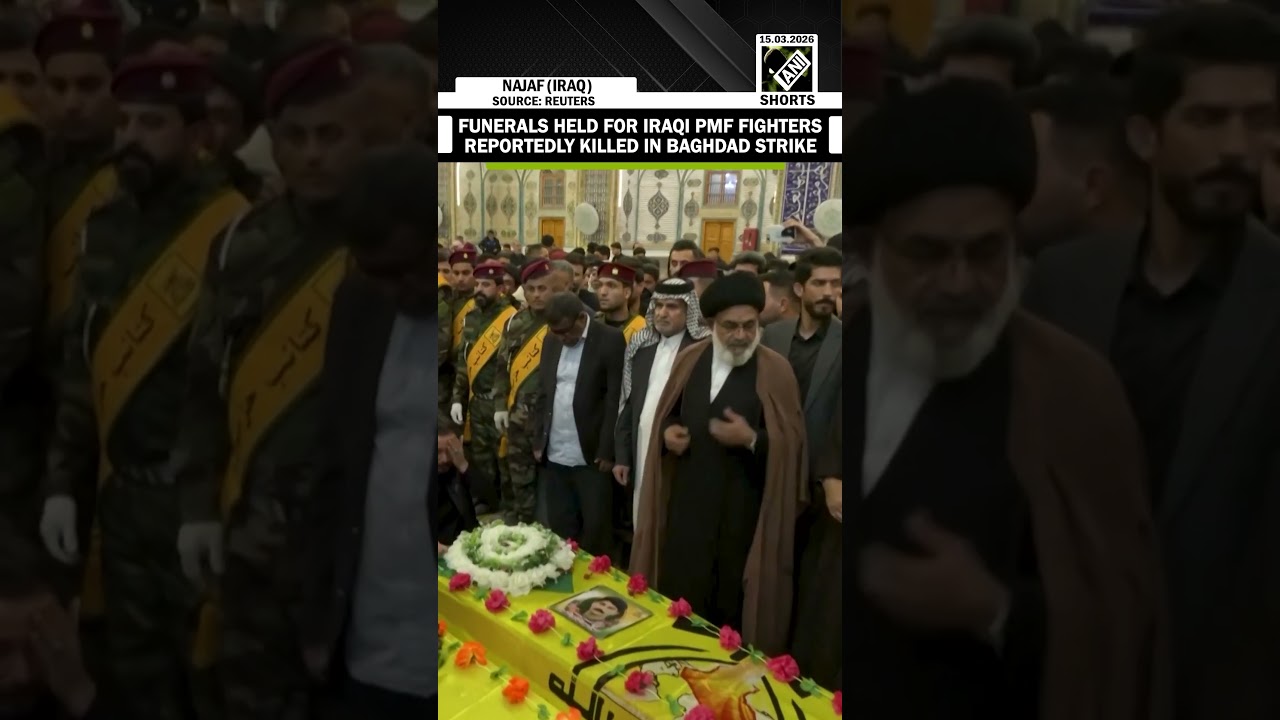 Funerals held for Iraqi PMF Fighters reportedly killed in strike in Baghdad