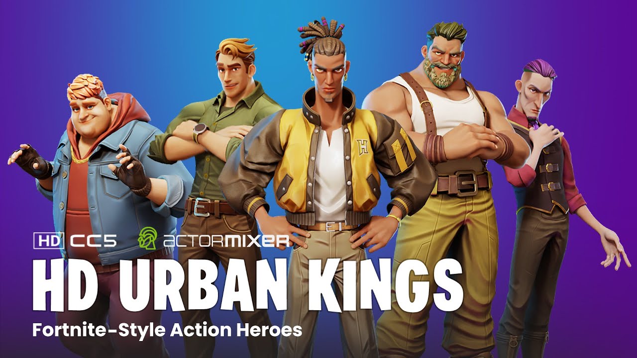 Urban Kings MIXER | Battle Royale–Style Urban Heroes, Ready in Minutes | CC5 & iClone