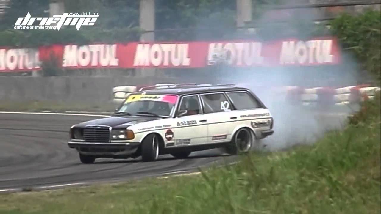 Legendary Diesel Mercedes W123 + SCANIA turbine @ Eastern European Drift Championship