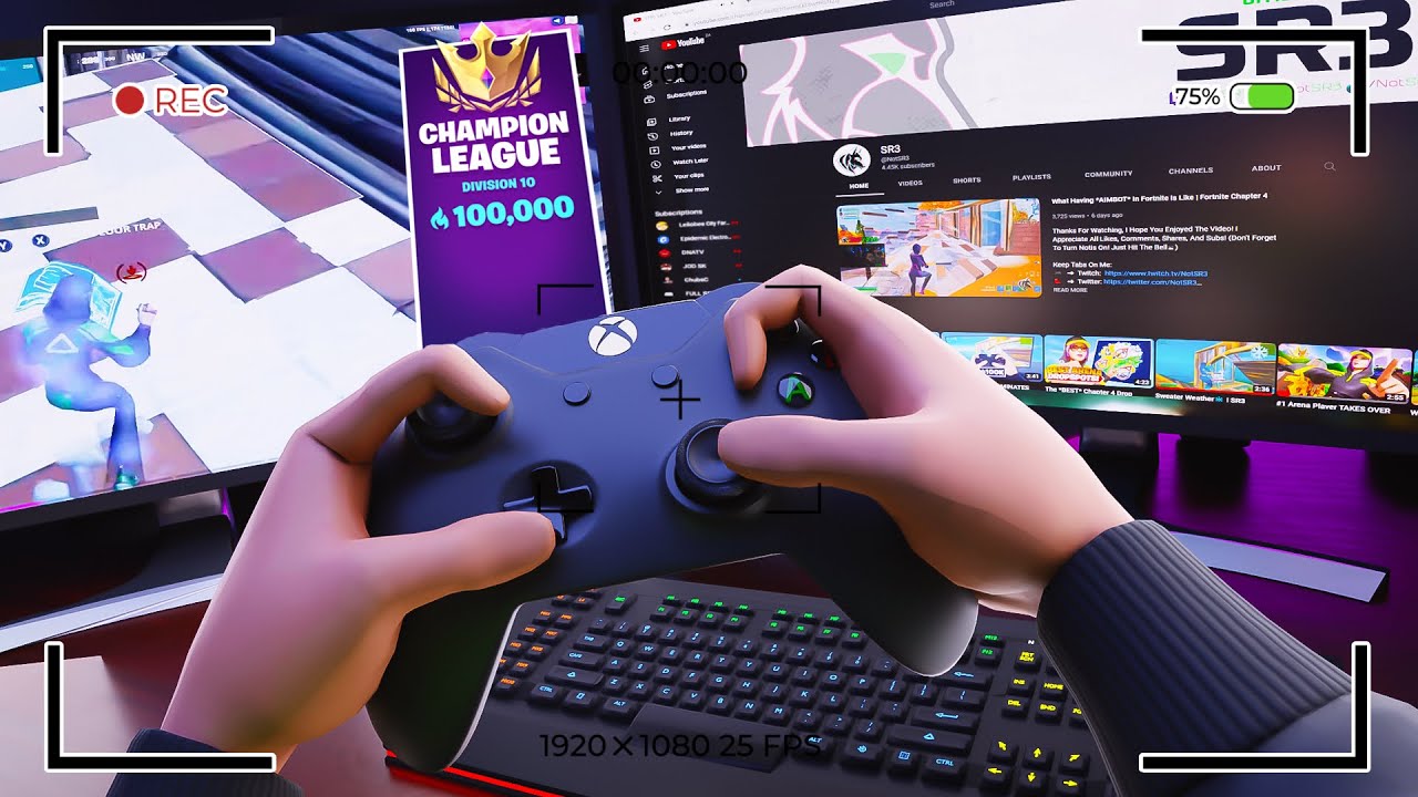 *DOMINATING* Arena With 100,000 Arena Points (CONTROLLER HANDCAM) | Fortnite Chapter 4